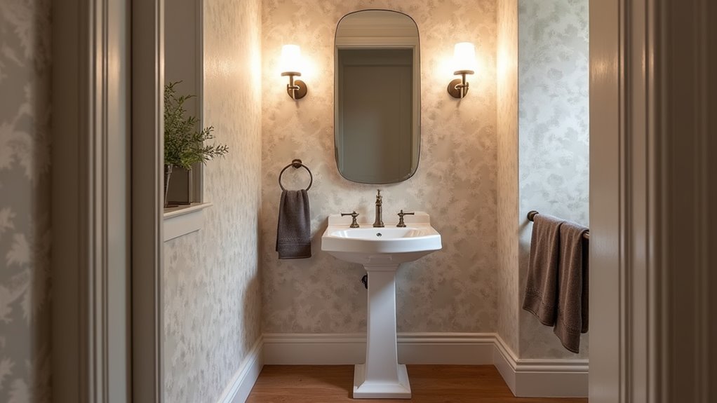 small space powder rooms