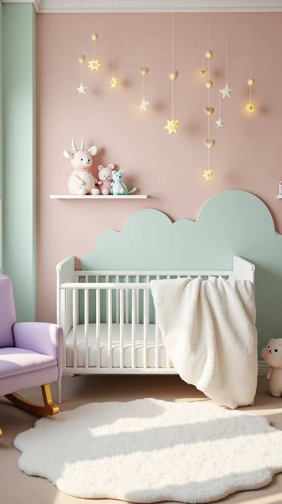 soft pastel nursery transformation