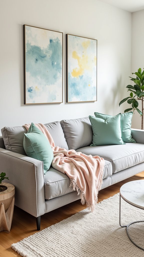 soft pastels enhance elegance