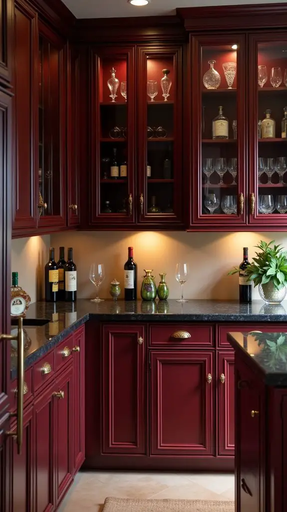 sophisticated wine bar design