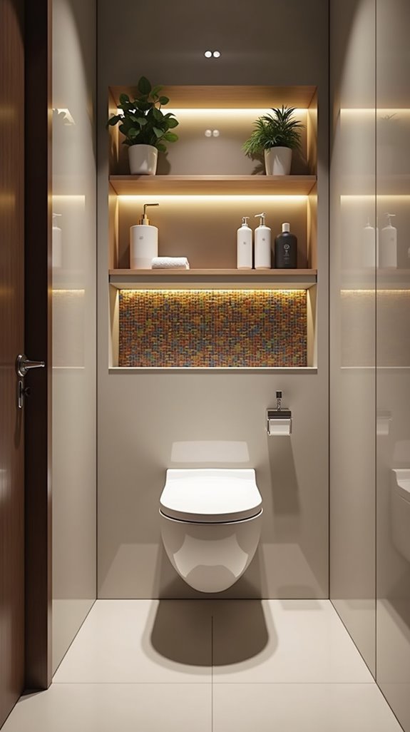 space saving stylish toilet solution