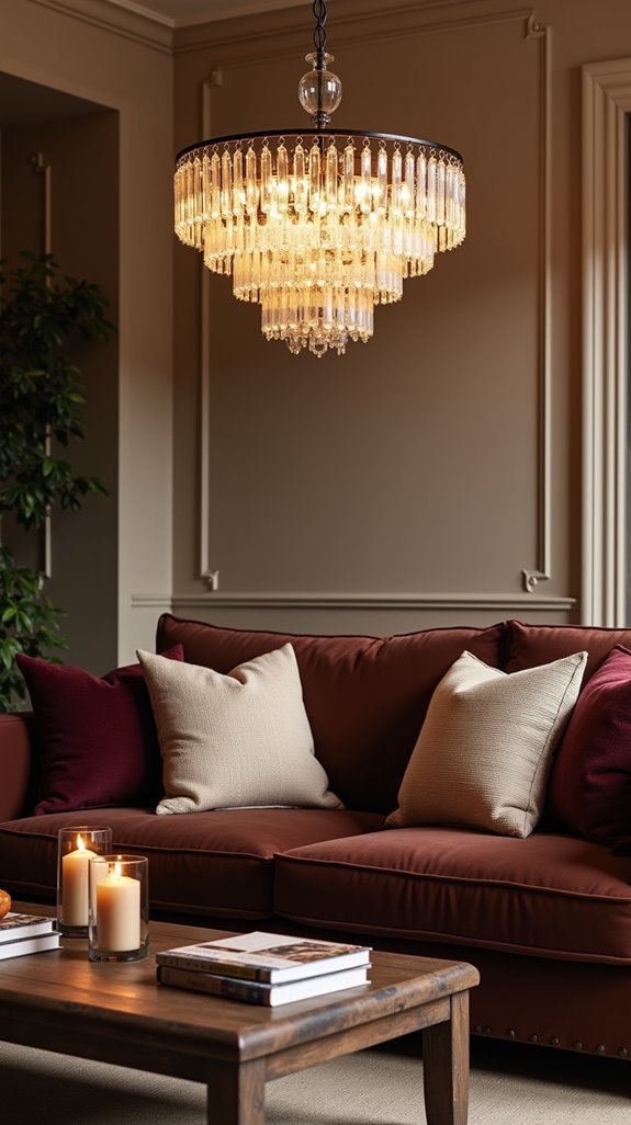 statement lighting enhances ambiance