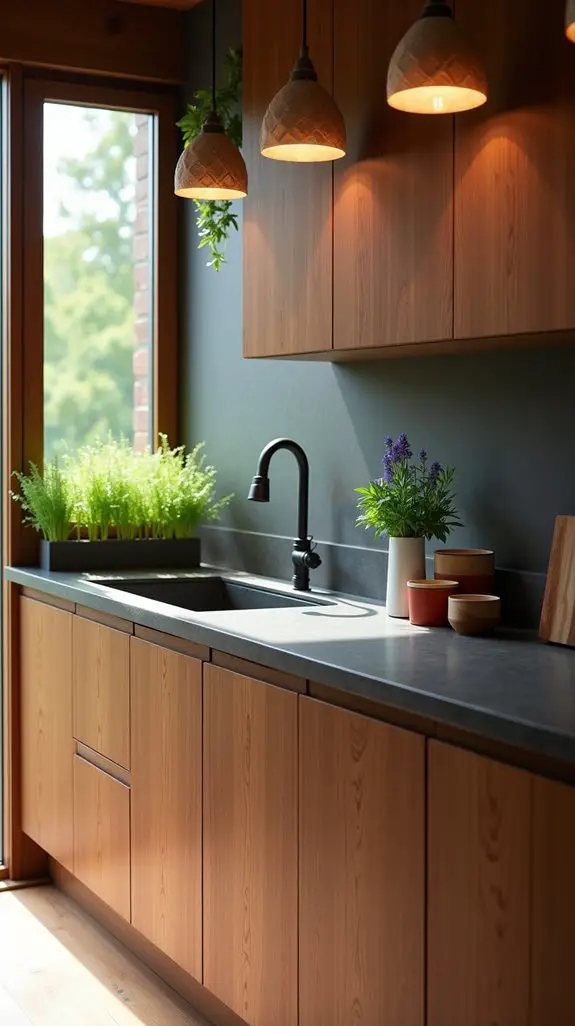 stone and wood integration