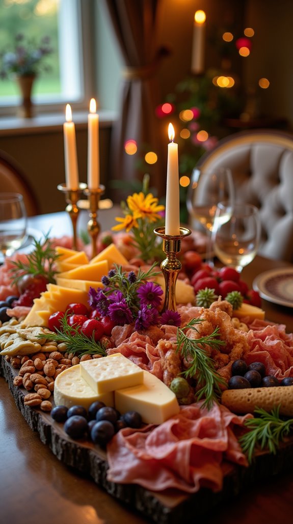 stunning charcuterie board centerpiece