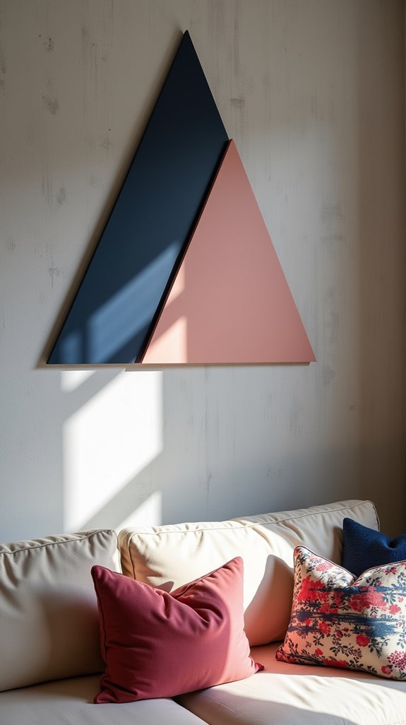 stunning geometric wall art