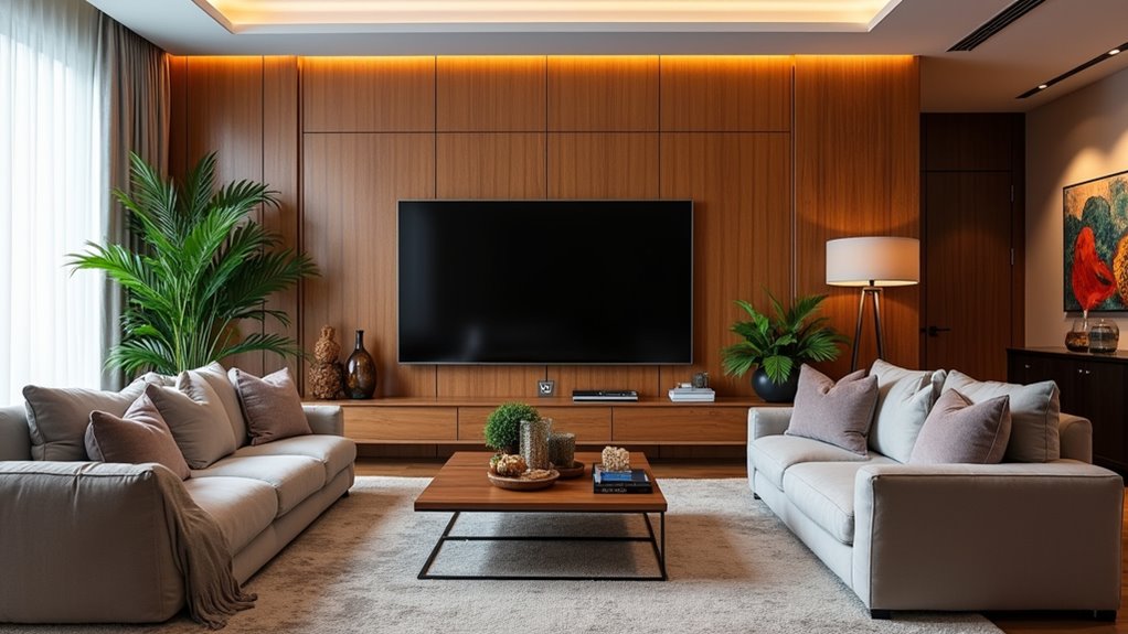 stunning tv wall setups