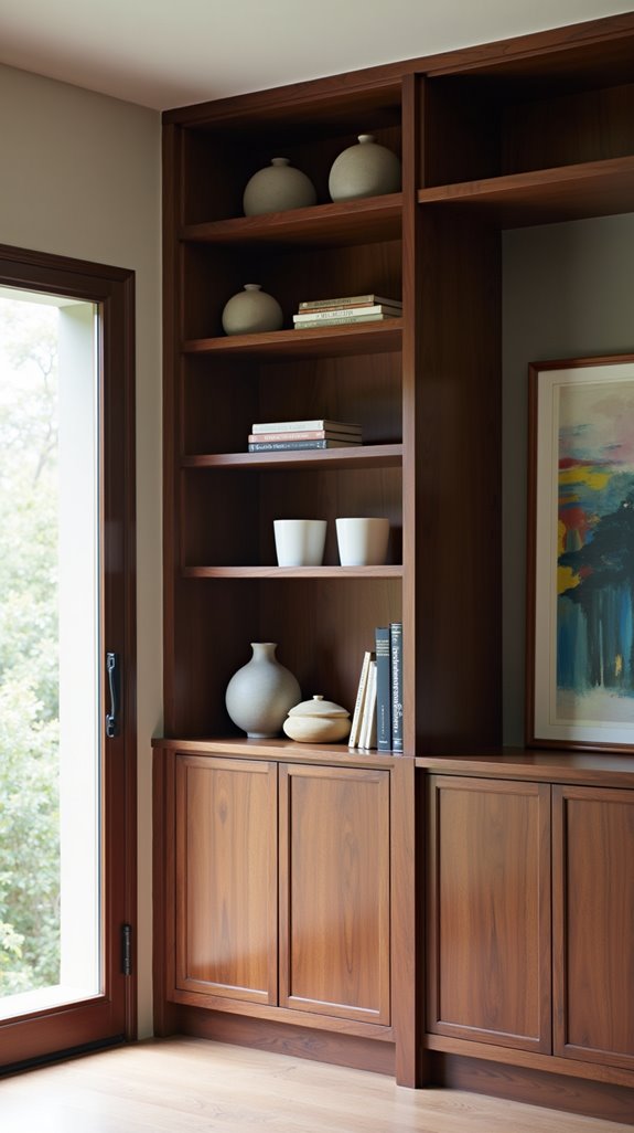 stylish and functional shelving