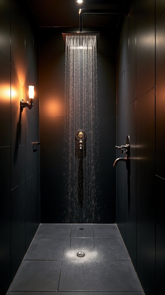 stylish black accent lighting