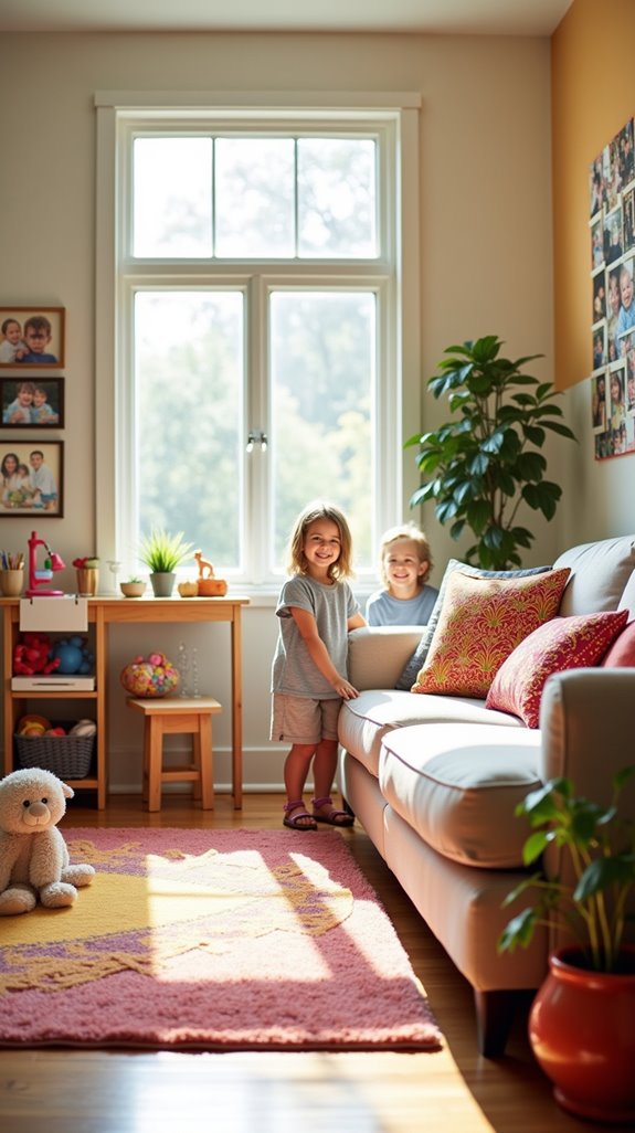 stylish dedicated kids play area