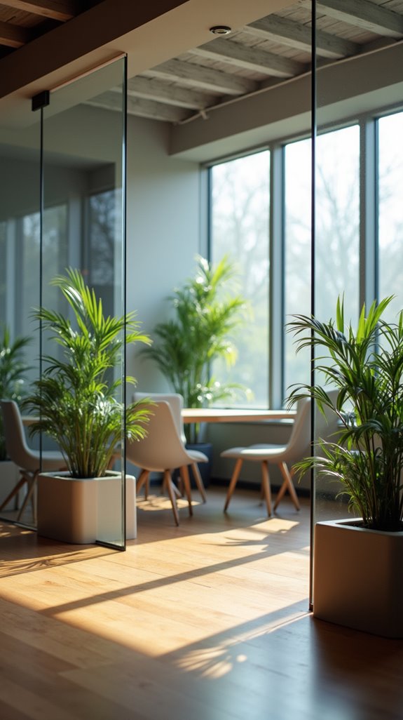 stylish glass room dividers