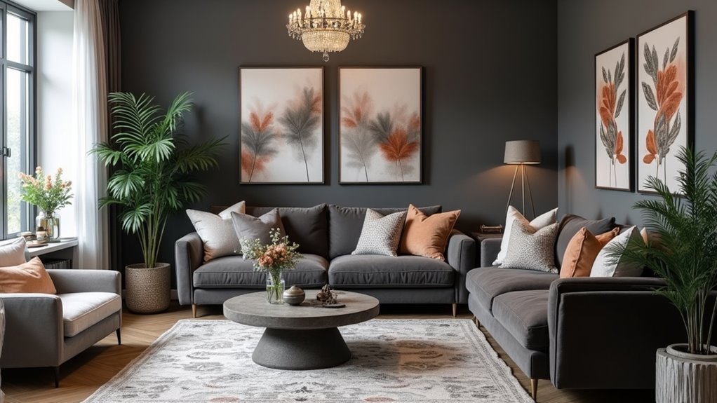 stylish grey living room inspiration