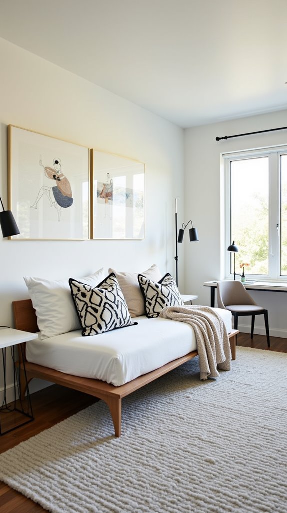 stylish inviting guest room