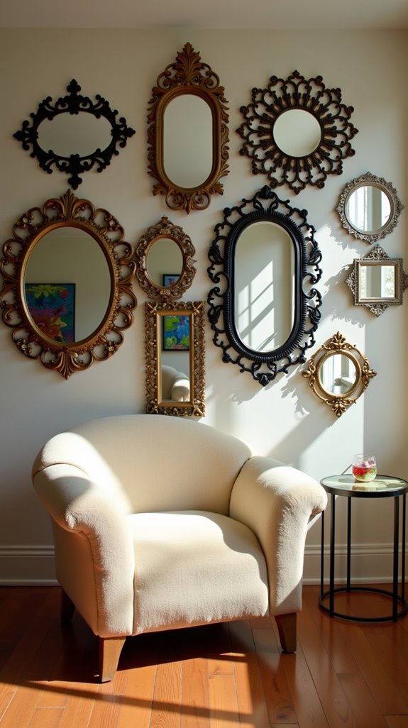 stylish mirrors with frames