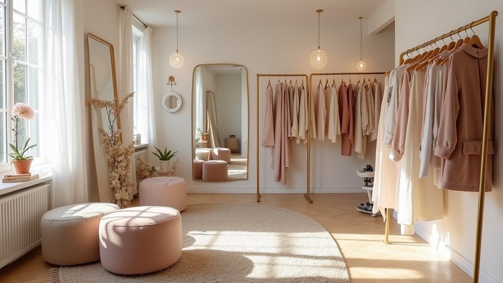 stylish personal dressing room