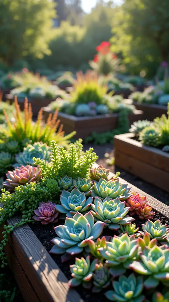 succulent garden bed design