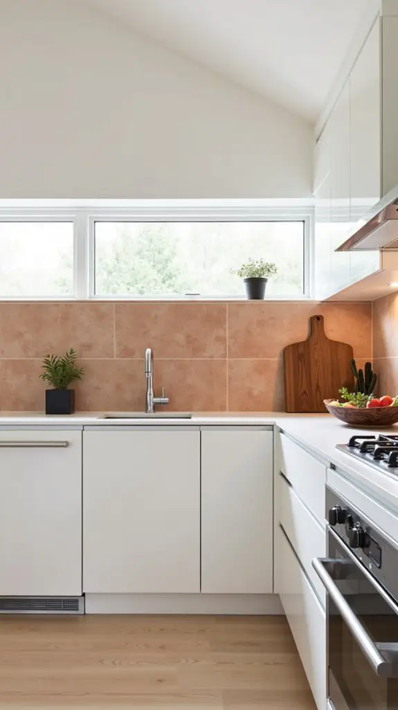 terracotta accents in minimalism