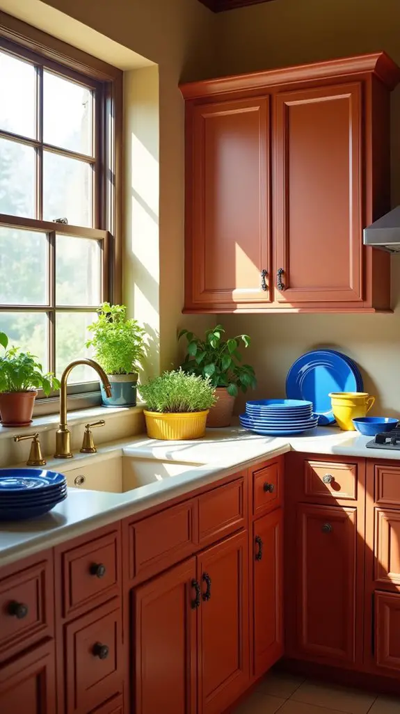 terracotta paired with brightness