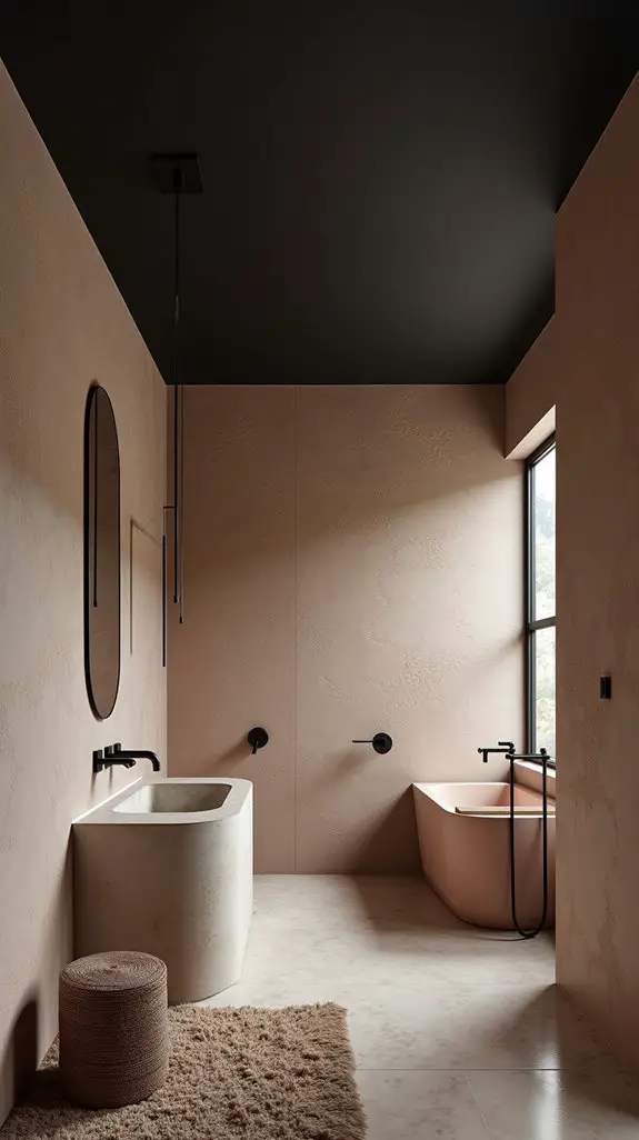 textured bathroom wall ideas