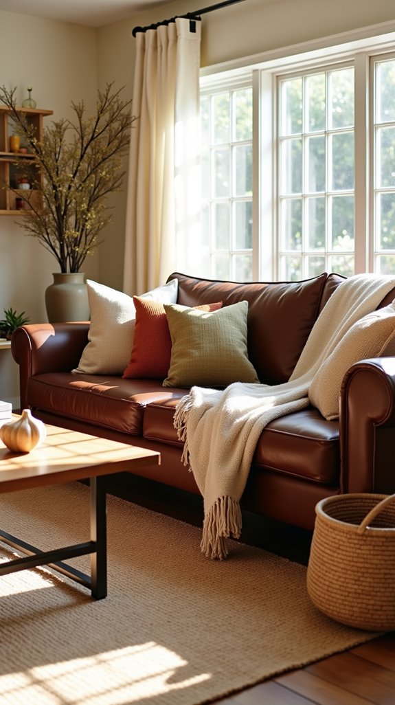 textured pillows enhance aesthetics