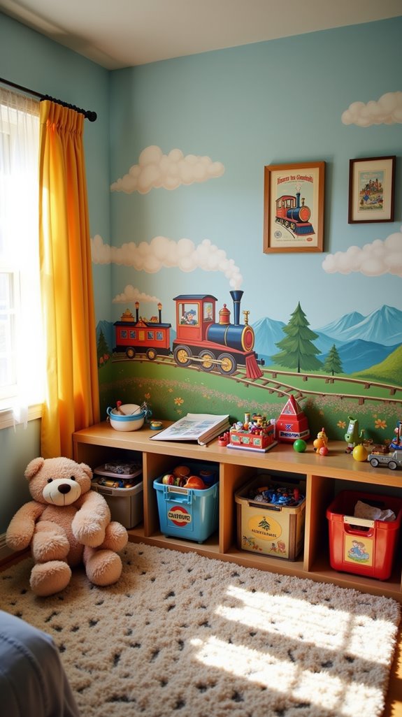 train themed imaginative play