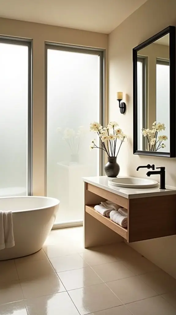 tranquil neutral bathroom retreat