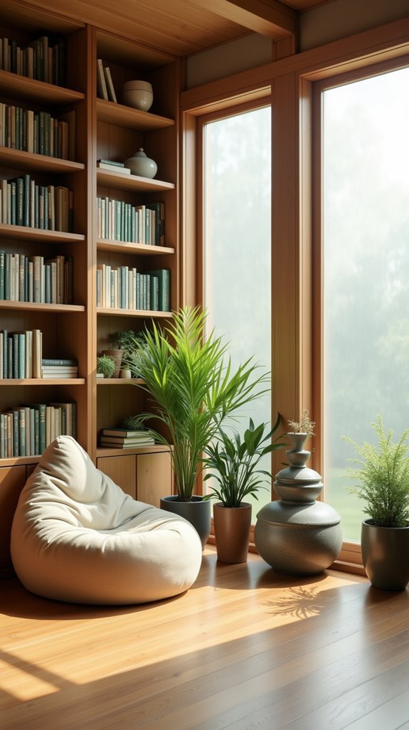 tranquil reading space design