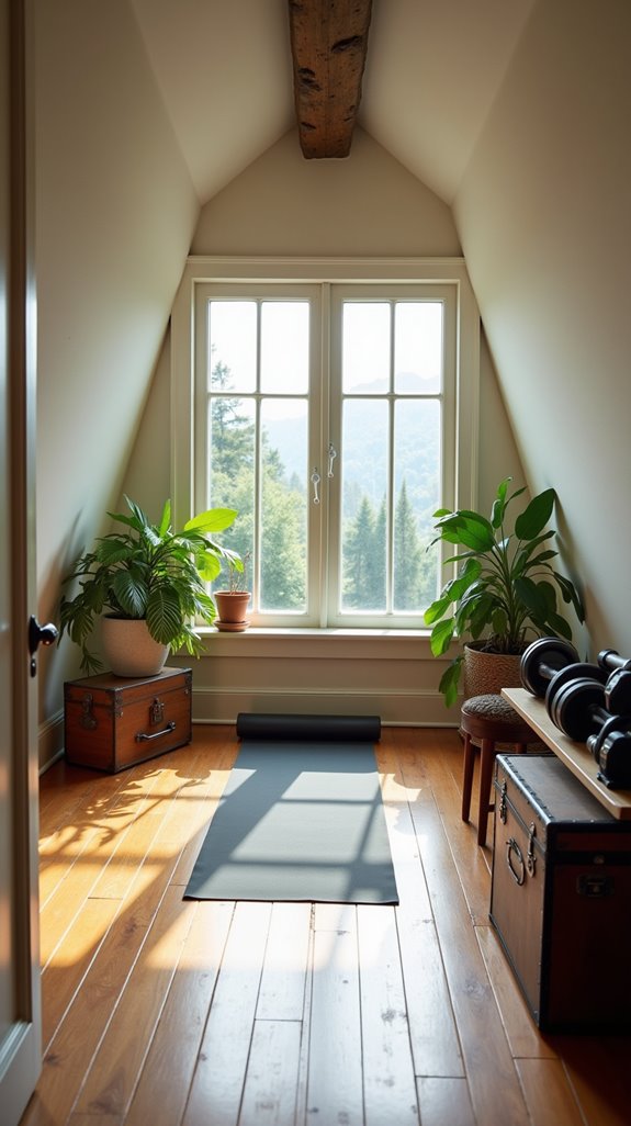 transform attic into gym