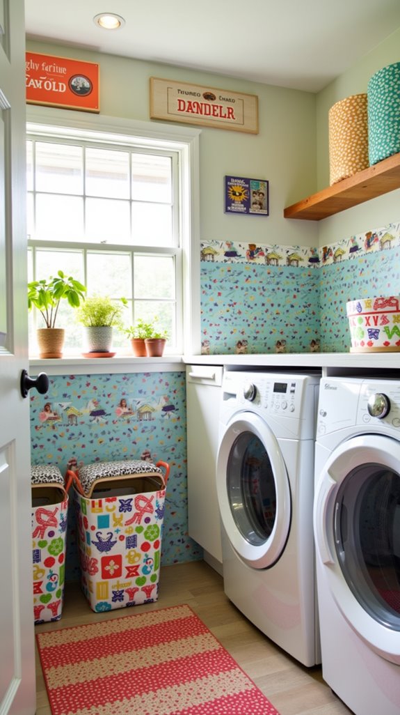 transform laundry with artwork
