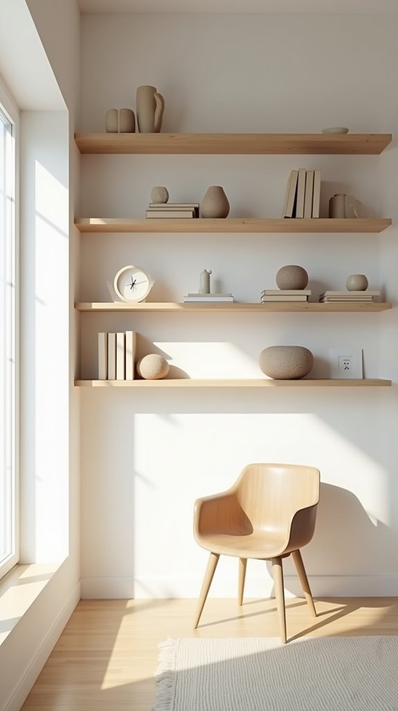 transform space with open shelving
