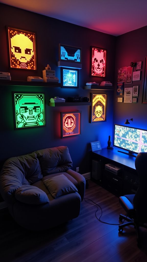transform wall with gaming art