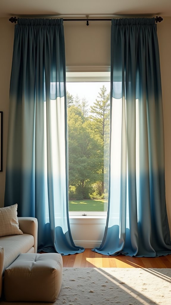 transformative gradient curtain elegance