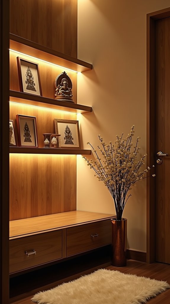 transformative pooja room lighting