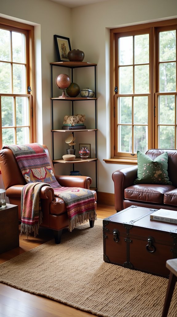 travel inspired eclectic decor