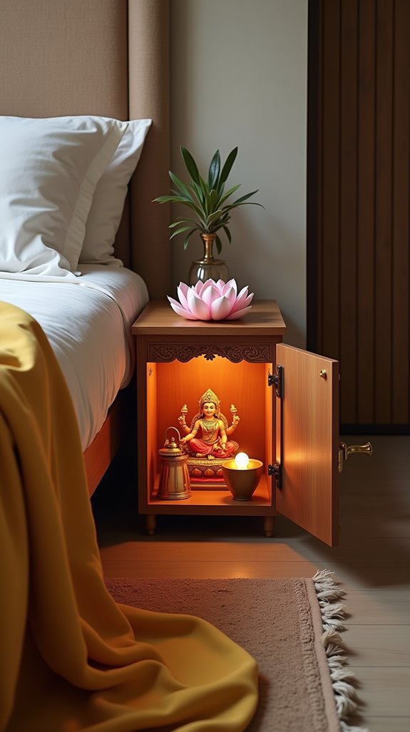 under bed pooja storage solutions