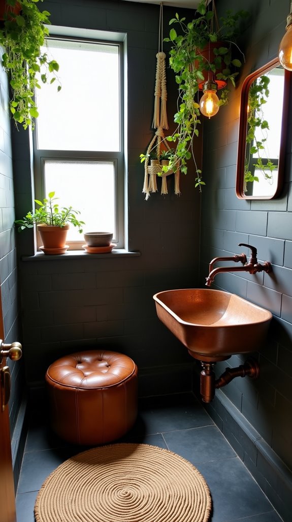 urban jungle bathroom oasis