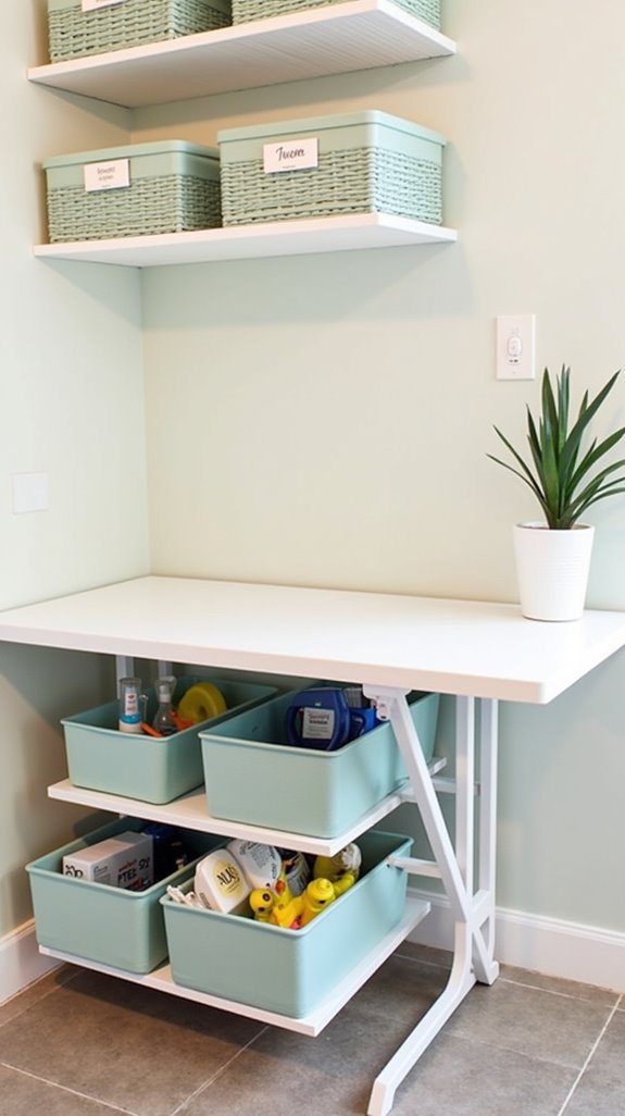 versatile folding table workspace