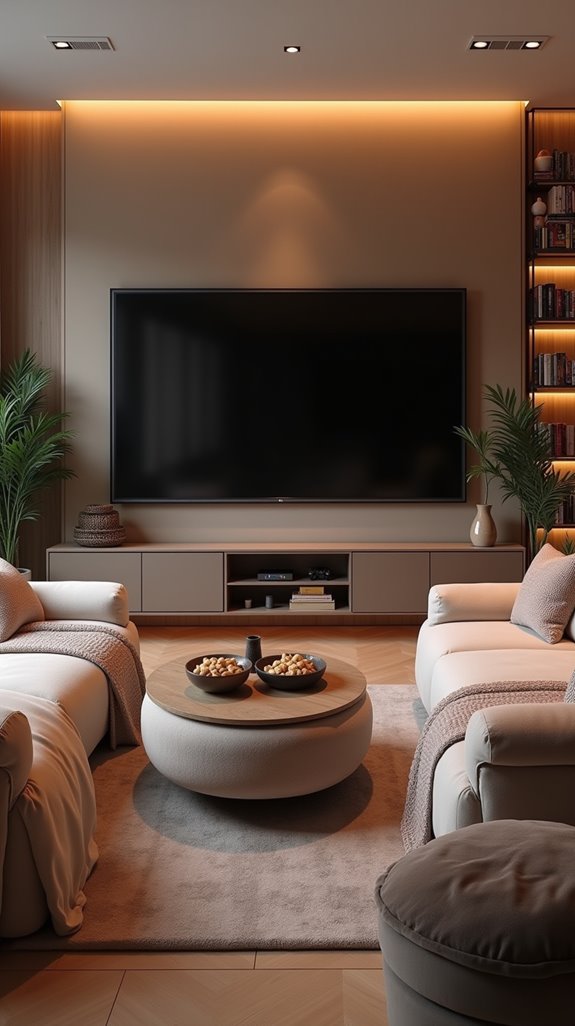 versatile multi purpose tv room