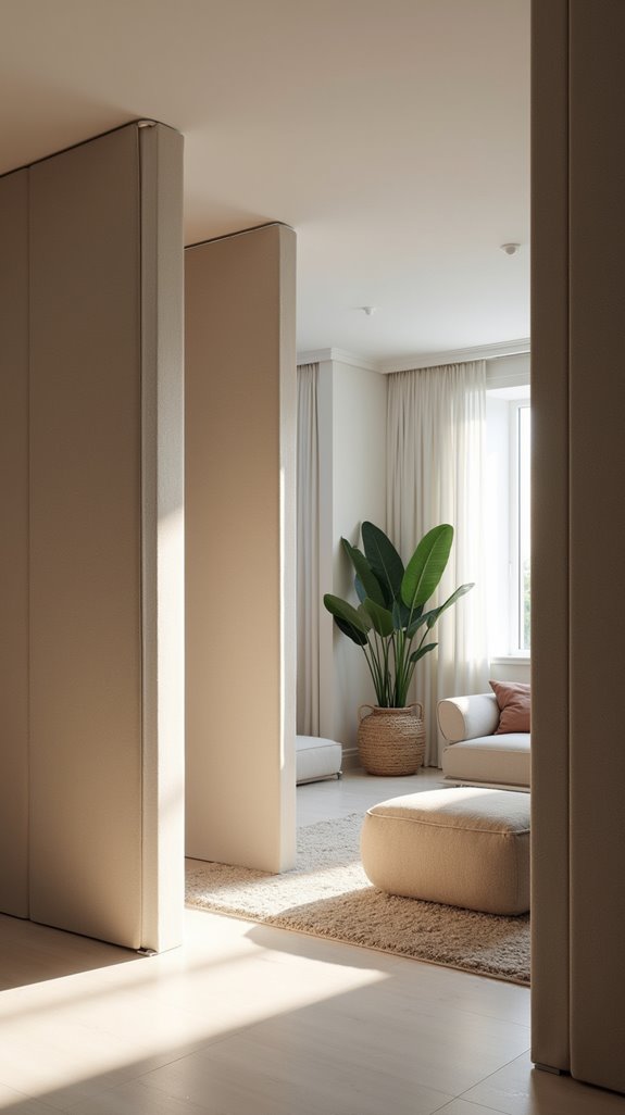 versatile sound absorbing room dividers