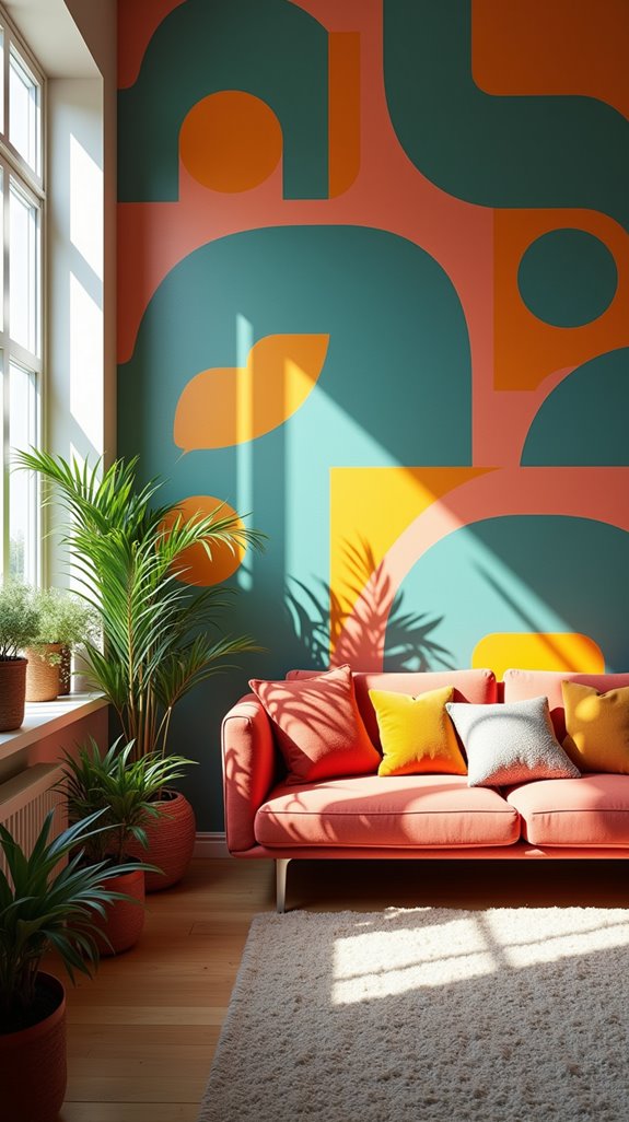 vibrant expressive wall transformation