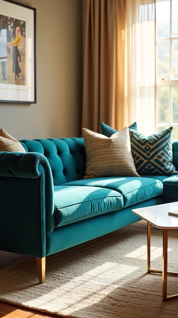 vibrant sofa color choices