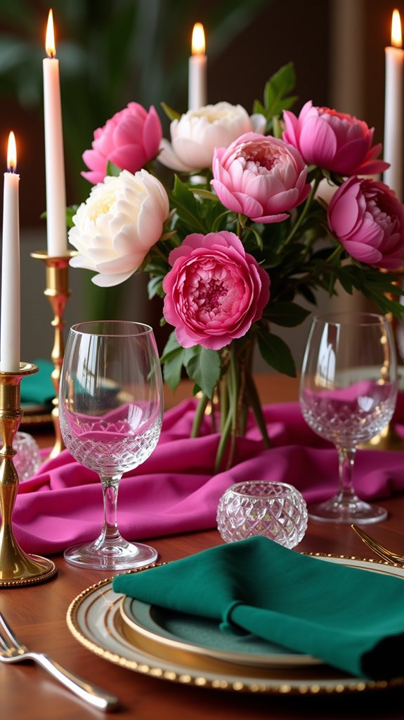 vibrant tablecloth decorating ideas