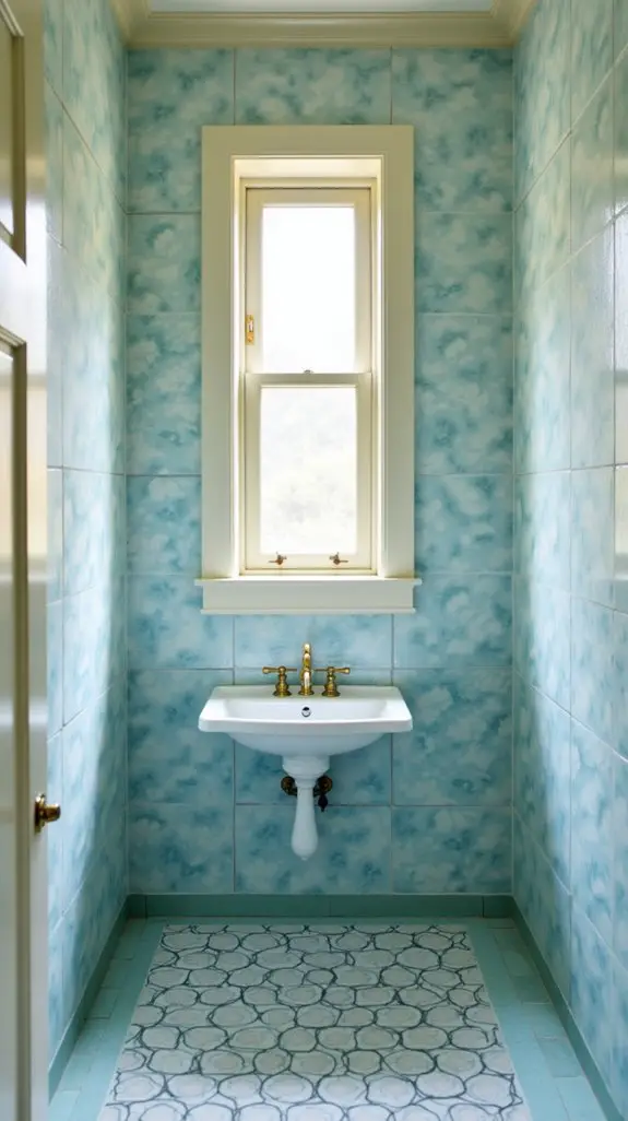 vintage bathroom tile elegance