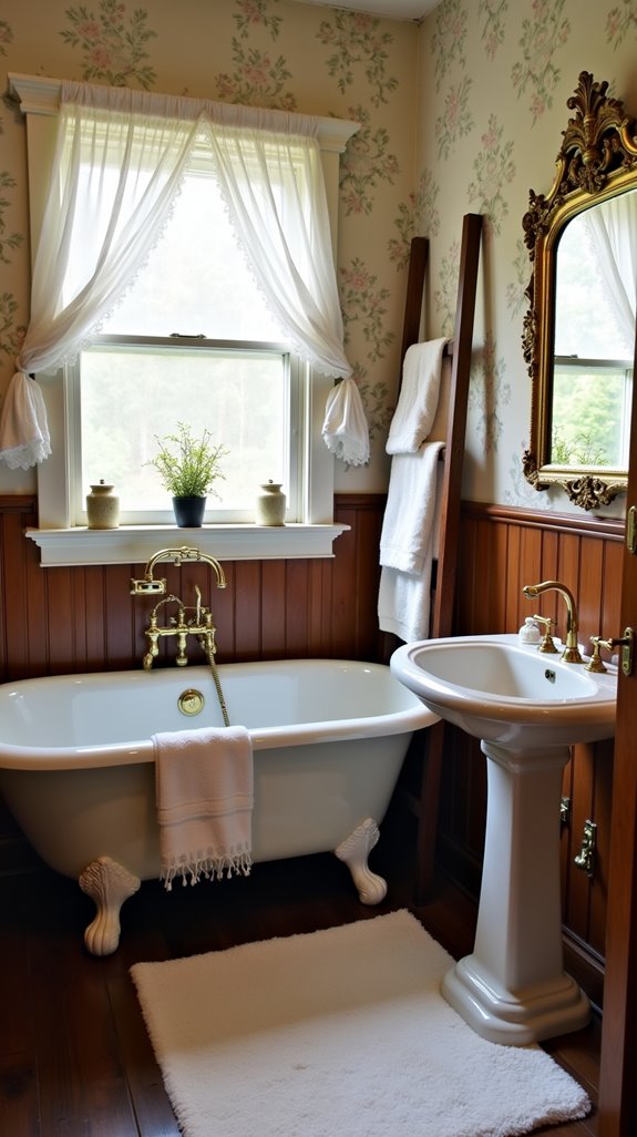 vintage charm in bathrooms