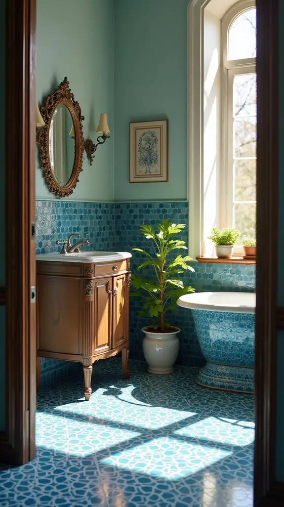 vintage hexagonal tile elegance