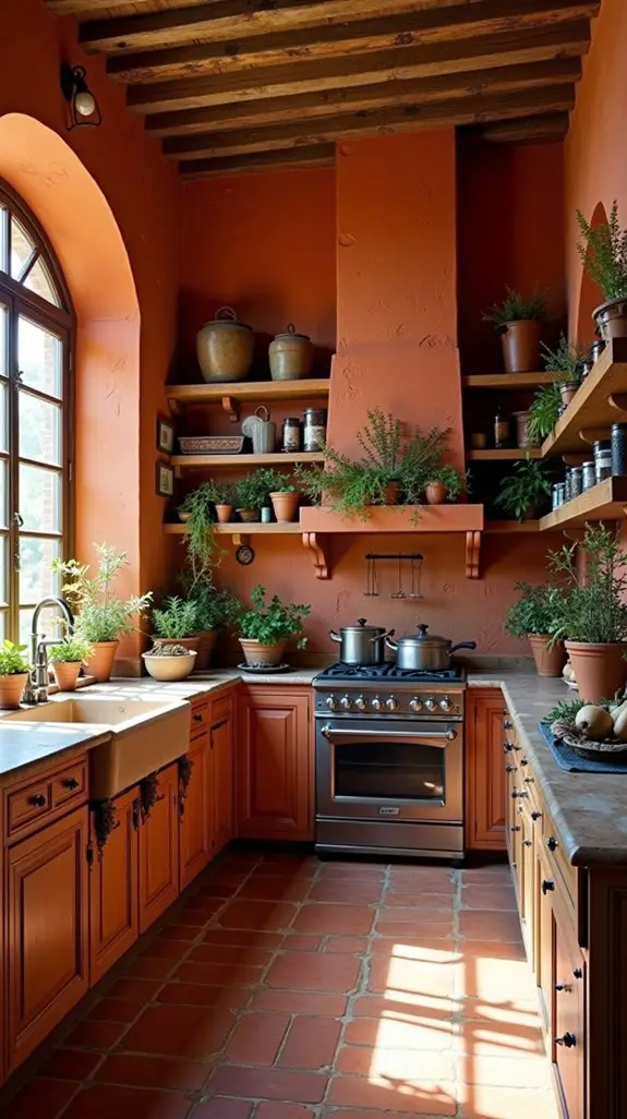 vintage terracotta kitchen charm