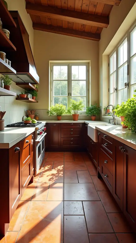 warm earthy kitchen tones