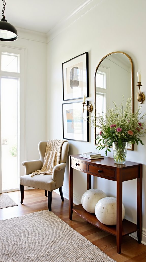 warm inviting functional entryway