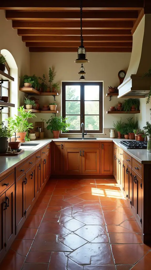warm inviting rustic tiles