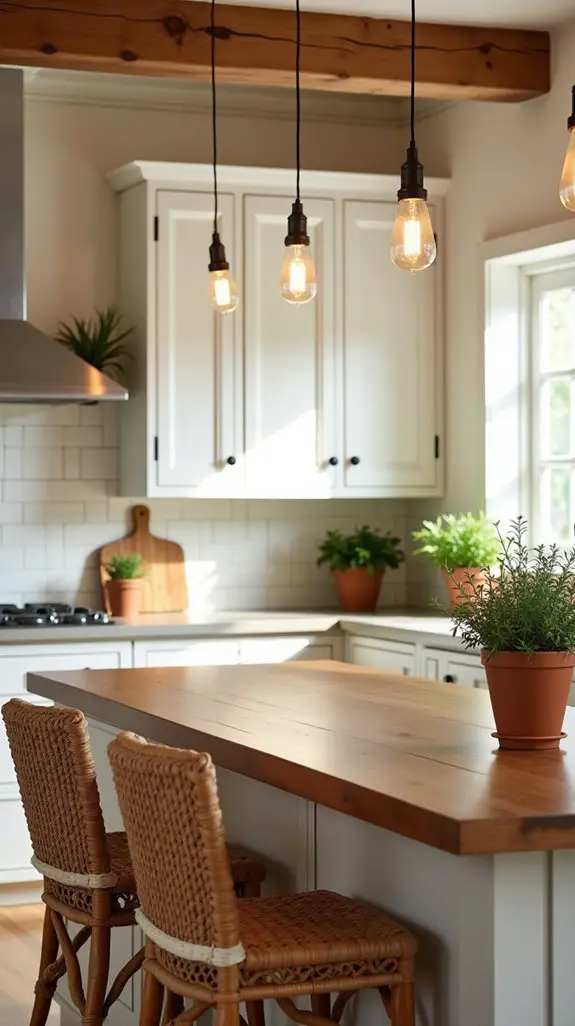 warm lighting enhances ambiance