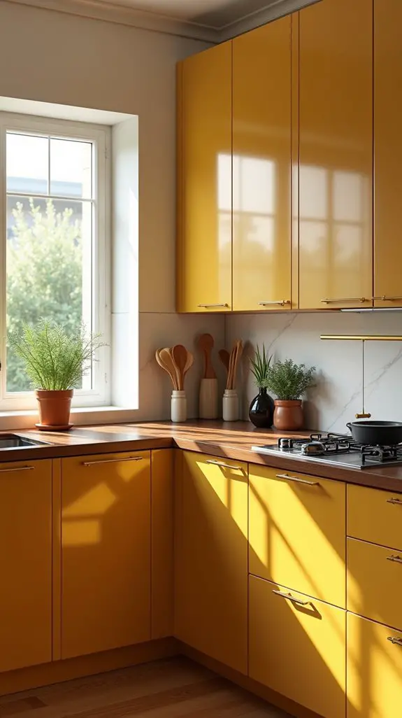 warm mustard wood elegance